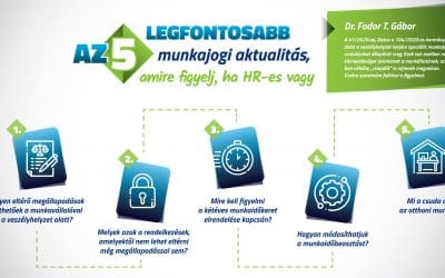 Az 5 legfontosabb munkajogi aktualitás, amire figyelj, ha HR-es vagy